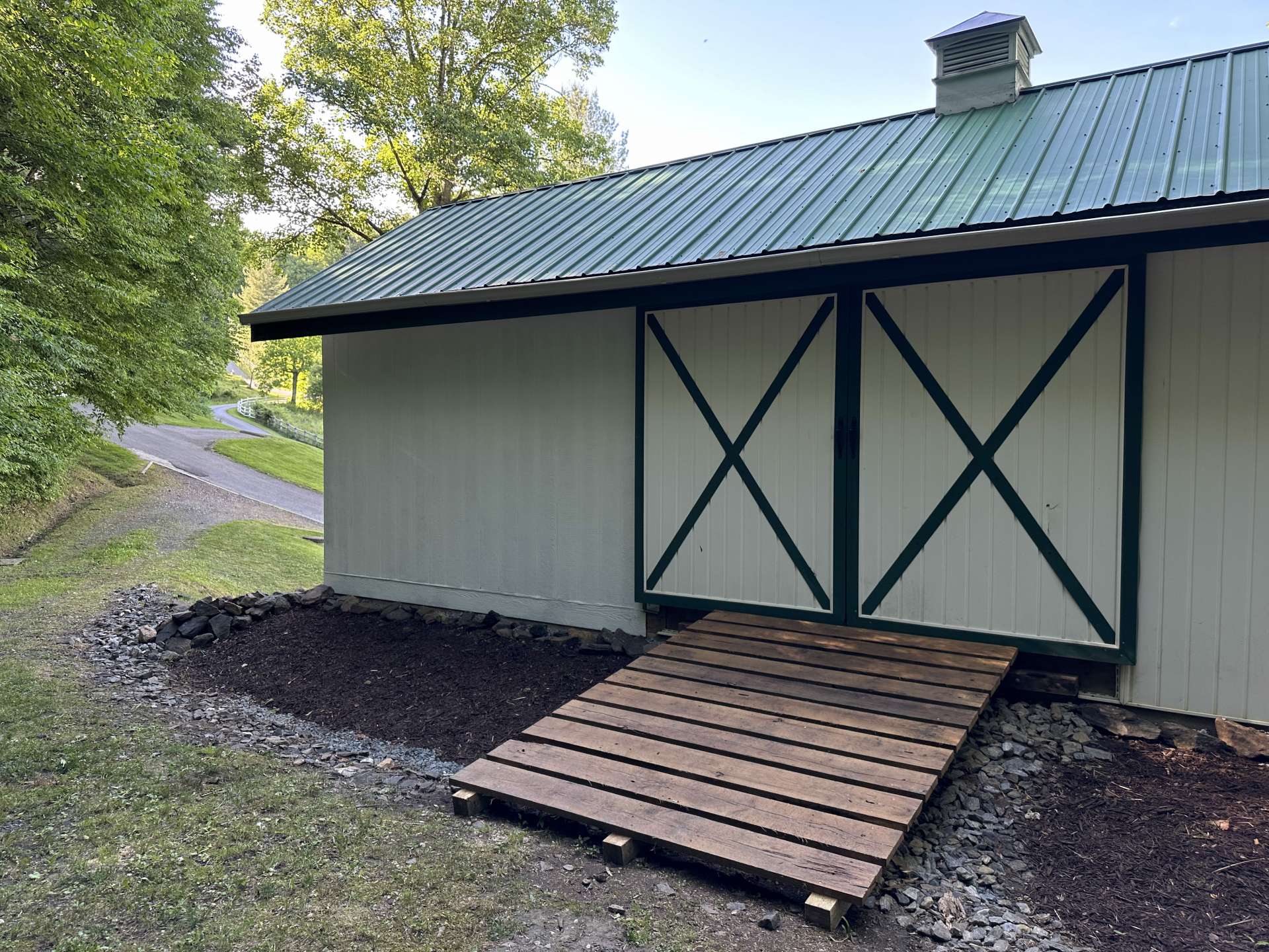 Back of barn